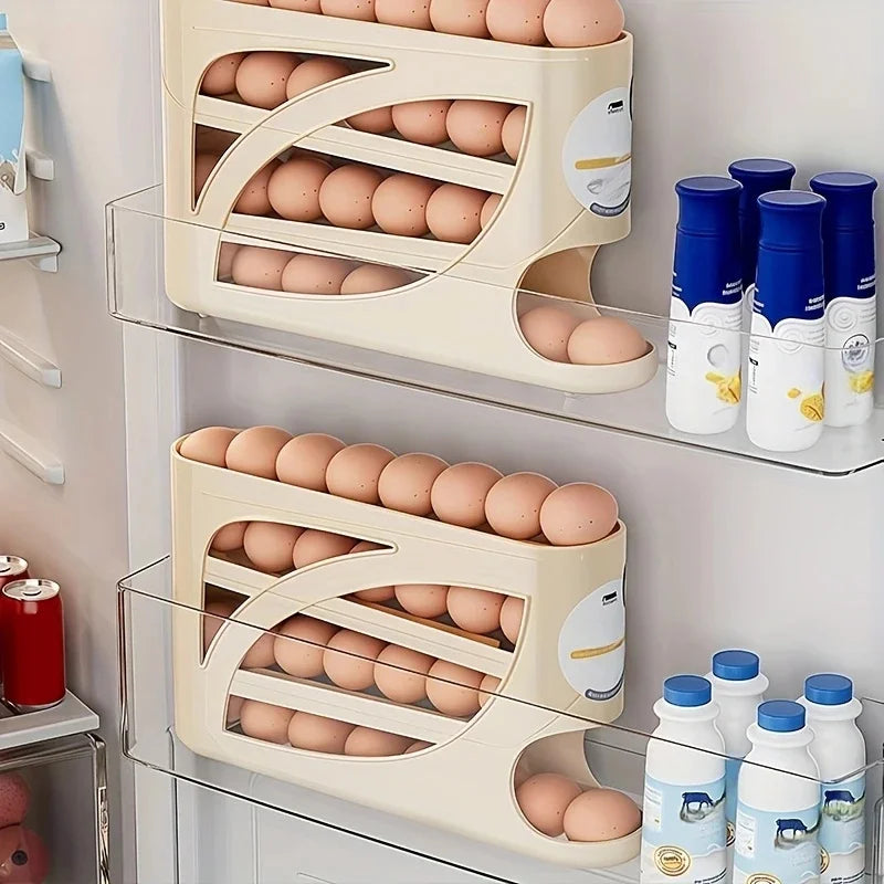 Rolling Egg Organizer - 24 Eggs, 3 Tiers