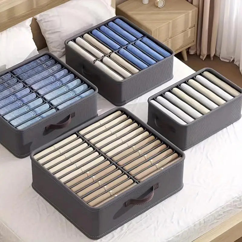 Fabric Clothes and Pants Organizer | 14, 16 or 24 Compartments | OLAVIS