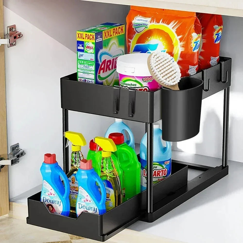 Organizator Glisant Premium Sub-Chiuvetă – 2 Niveluri