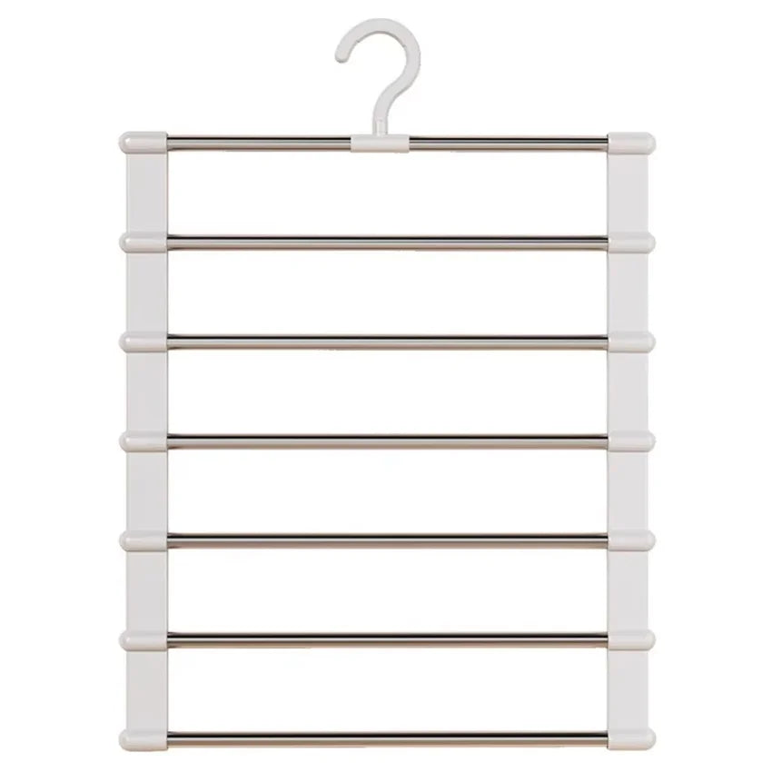 Organizator Pliabil pentru Pantaloni | Umerș Multifuncțional cu Cleme | OLAVIS