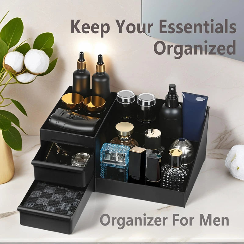 Desktop Cologne and Perfume Organizer with Drawers | OLAVIS