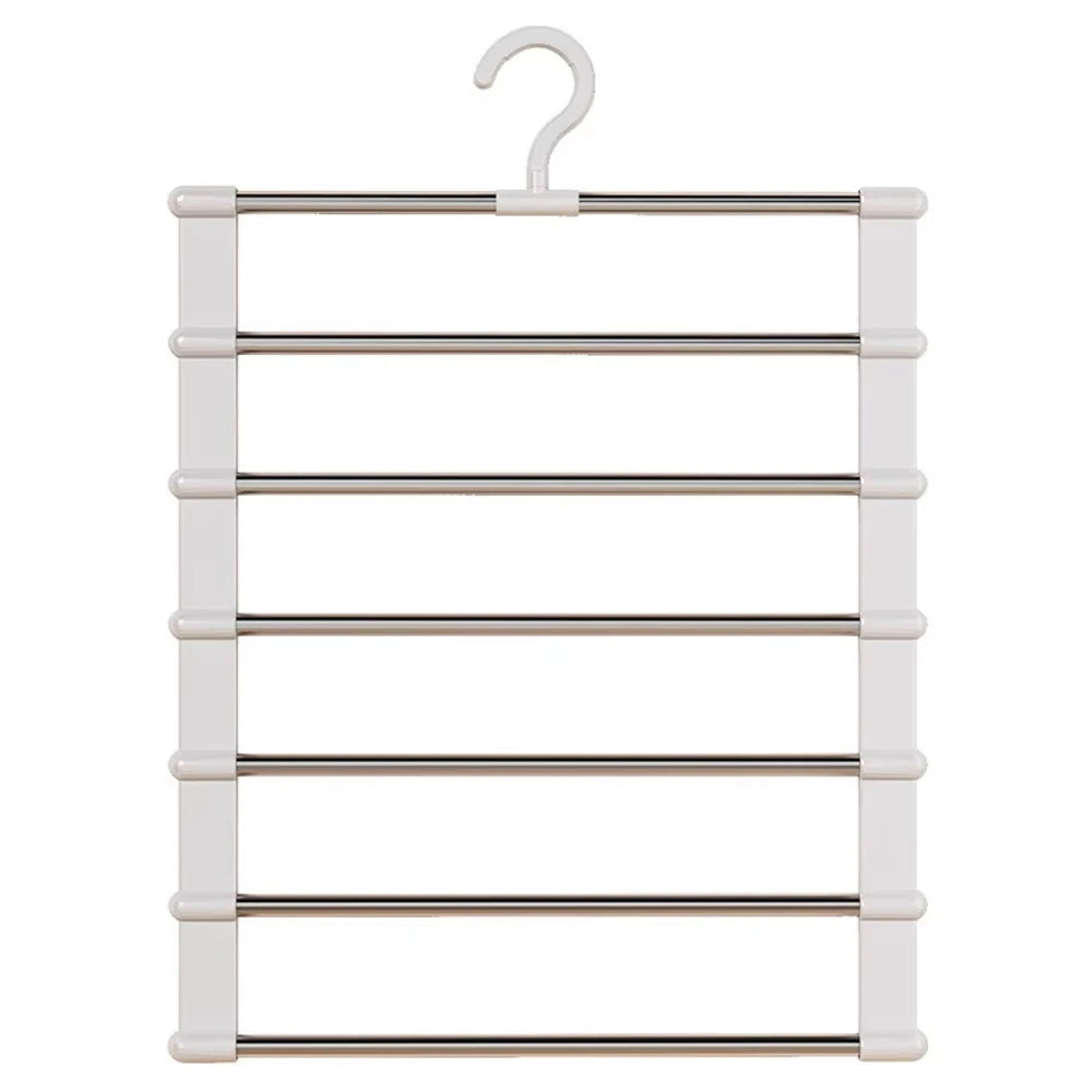 Organizator Pliabil pentru Pantaloni | Umerș Multifuncțional cu Cleme | OLAVIS