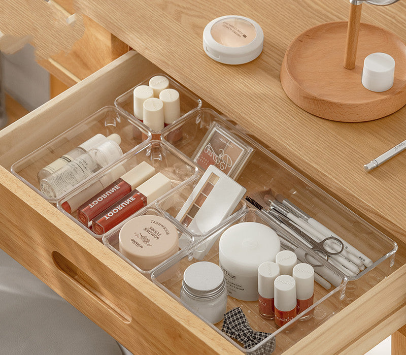 Organizator Acrilic Transparent pentru Sertare – Compartimente Modulare | OLAVIS